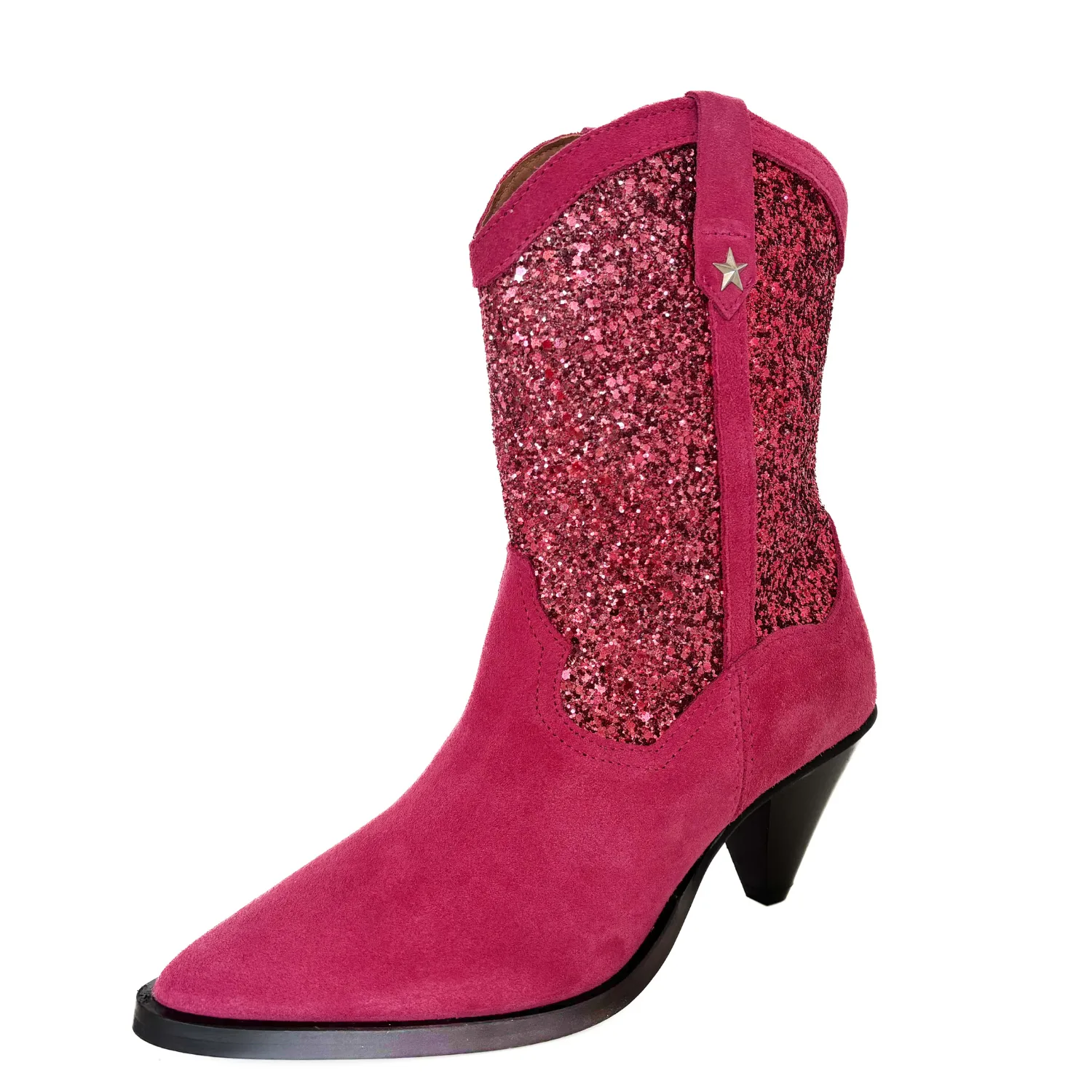 Roze DWRS x Ramijntje glitterlaarsjes